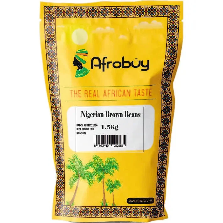 Afrobuy Nigerian brown beans, 1.5 kg