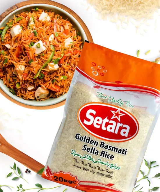 Setara Golden Sella Basmati Rice 20kg, 20kg