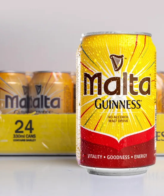 Malta Guinness CAN – Carton 33cl x 24, 24 × 33cl