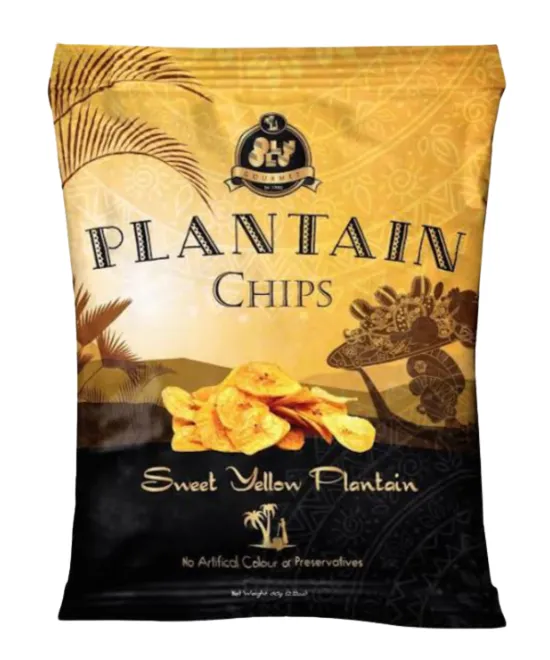 Olu Olu Plantain Chips Sweet x 24 – Yellow Oluolu, Pack of 24