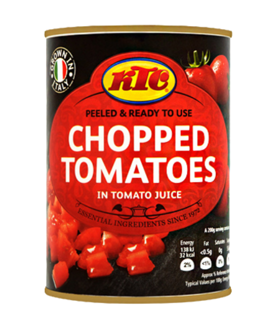 Plum Tomatoes – Chopped – KTC – Single, 1 item