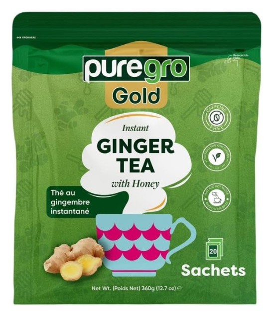 Puregro Gold instant ginger tea 360g, 360g