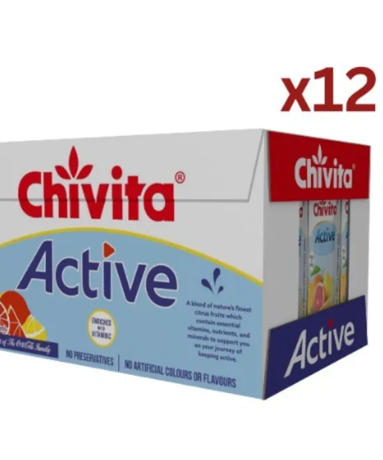 Chivita active citrus 315ml Pack of 12, 12 × 315ml