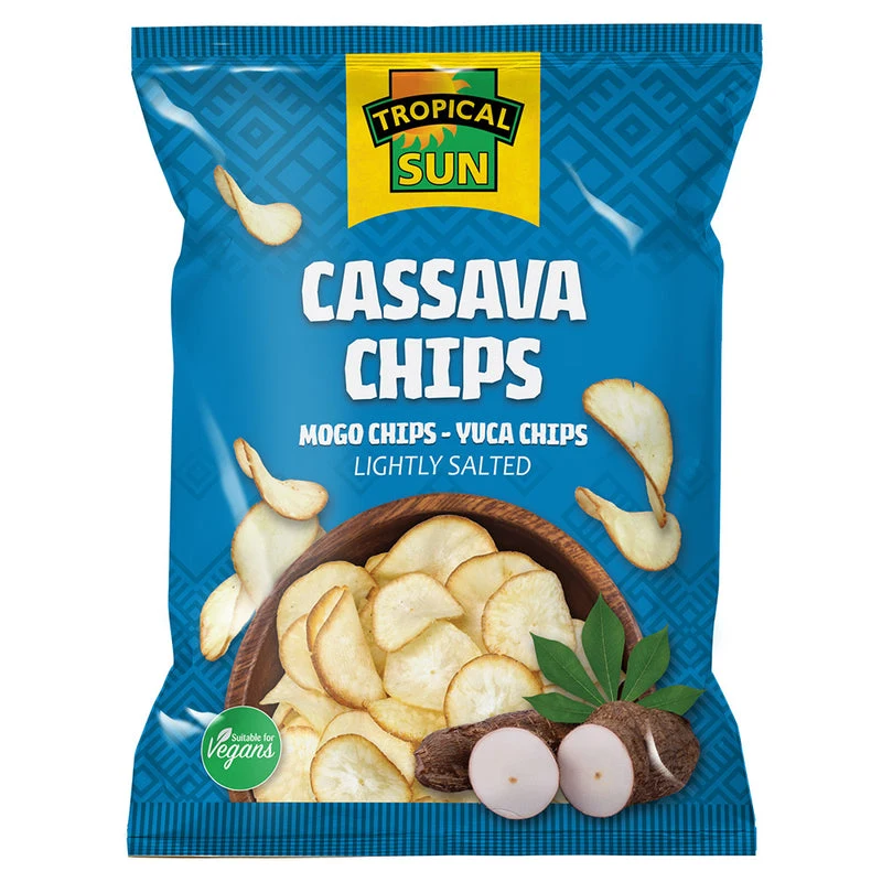 Tropical Sun Cassava Chips - Lightly Salted, 80 g