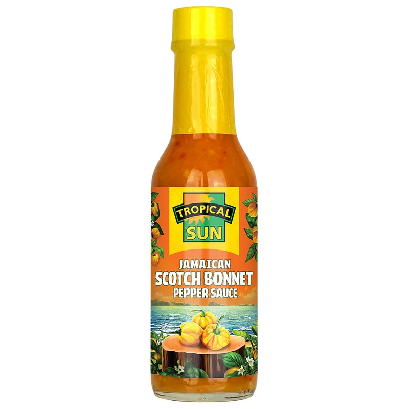 Tropical Sun Jamaican Scotch Bonnet Hot Pepper Sauce, 142 ml